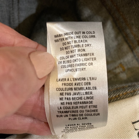 Frame Le Italien Rigid Denim Wide Leg Crop Jeans, Dark Blue Wash Size 25 - Picture 7 of 12